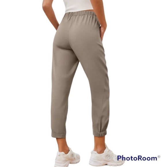Aritzia Babaton Grey-Taupe High Rise Harvey Joggers Womens 4 - Picture 2 of 11
